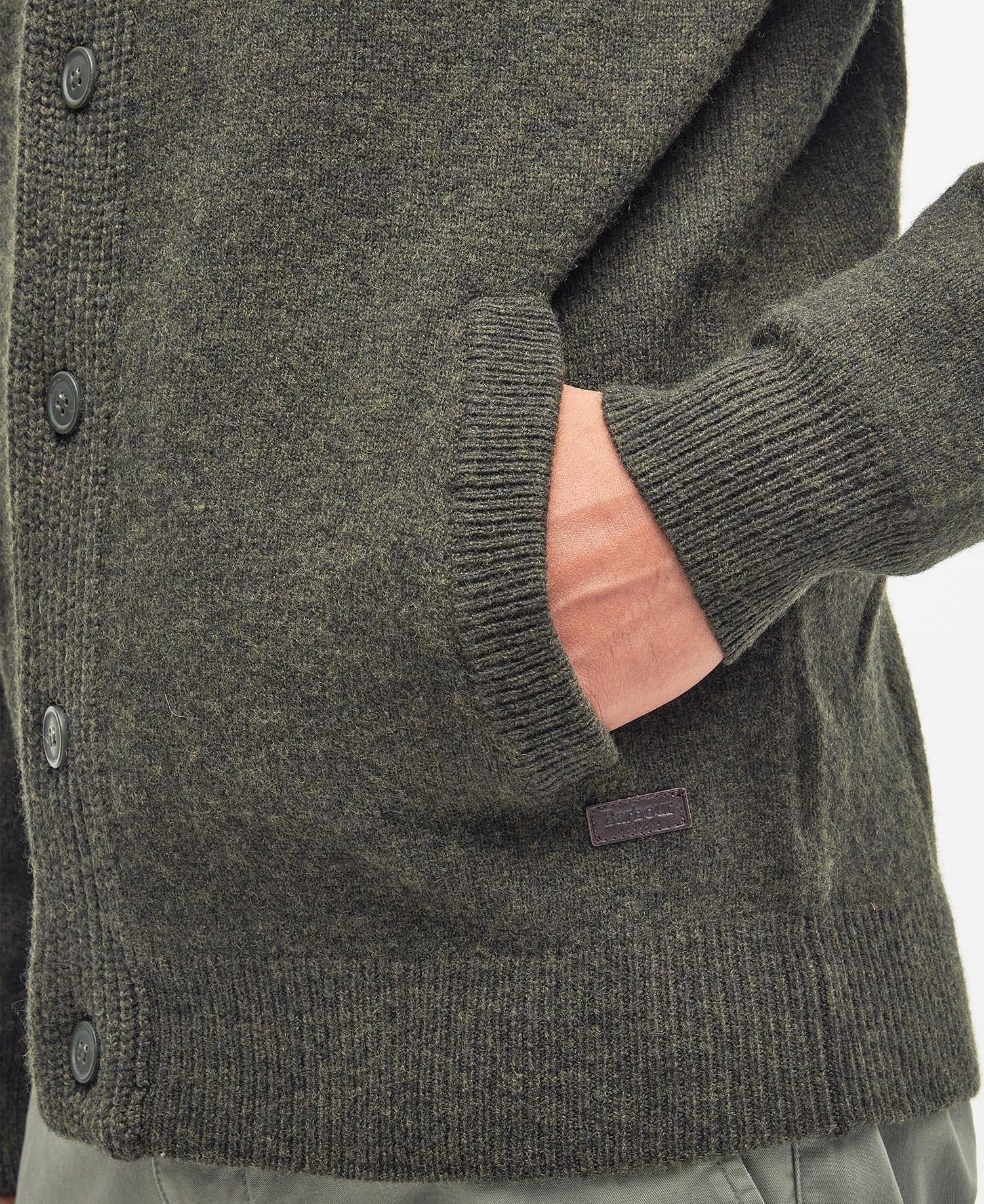 Barbour Sweaters Essential Elbow-Patch Cardigan