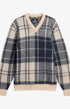 Barbour Sweaters Hunham Tartan V-Neck Jumper