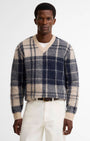 Barbour Sweaters Hunham Tartan V-Neck Jumper