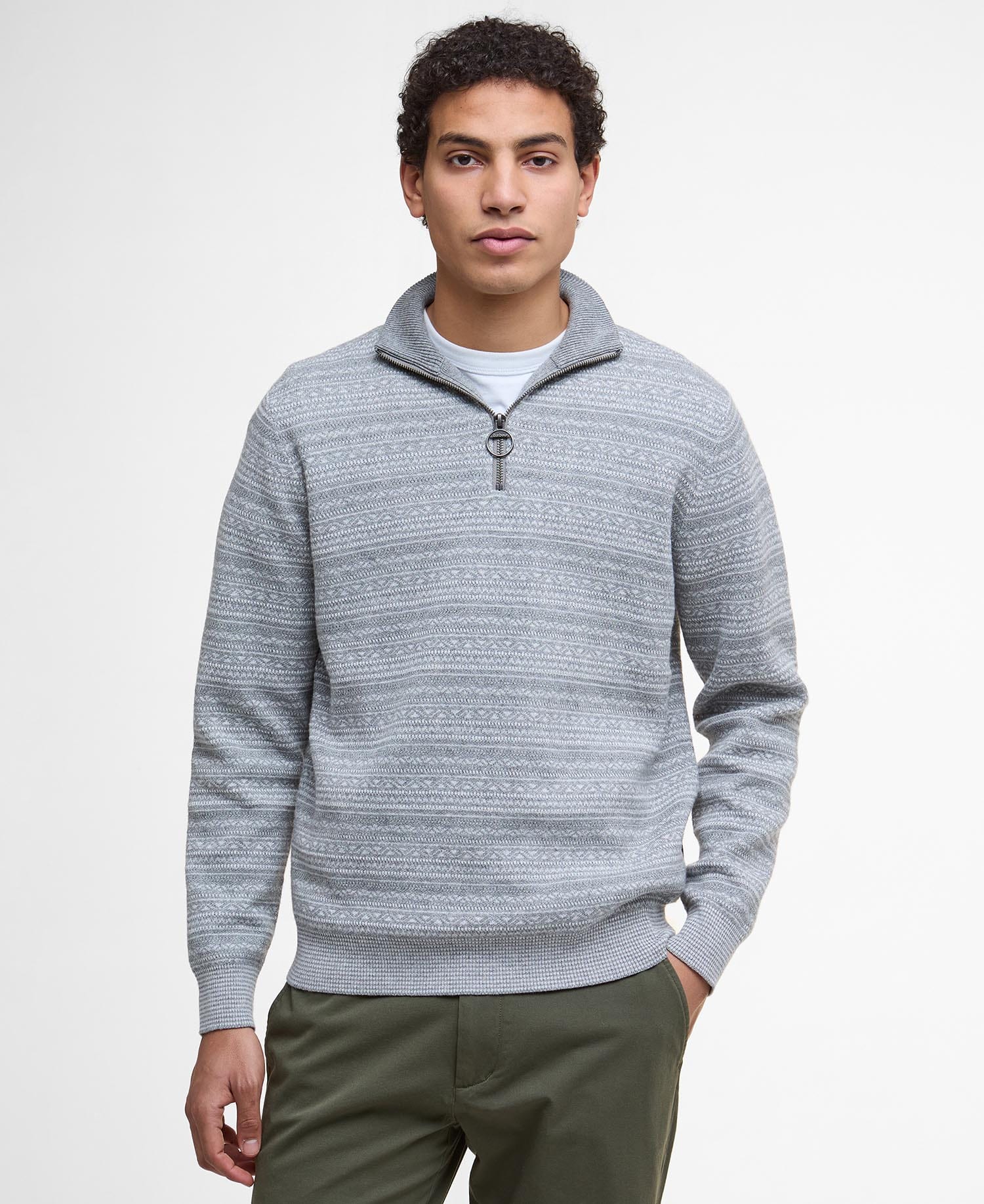 Barbour Sweaters LIGHT GREY / S Dartfield Half-Zip Jumper