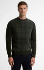 Barbour Sweaters Mineral Tartan Crew Neck Jumper