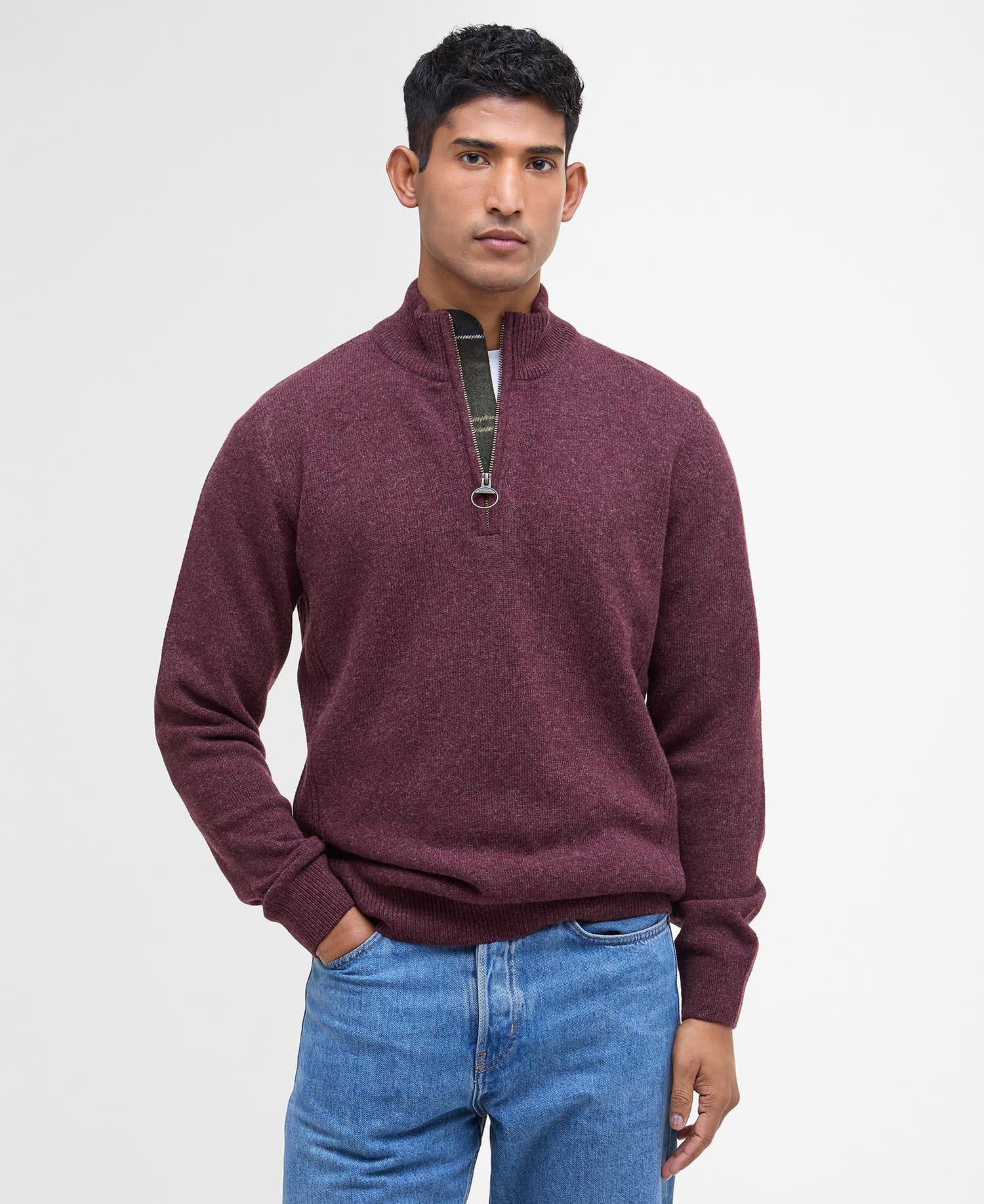 Barbour Sweaters RUBY MARL / S Holden Half Zip Jumper