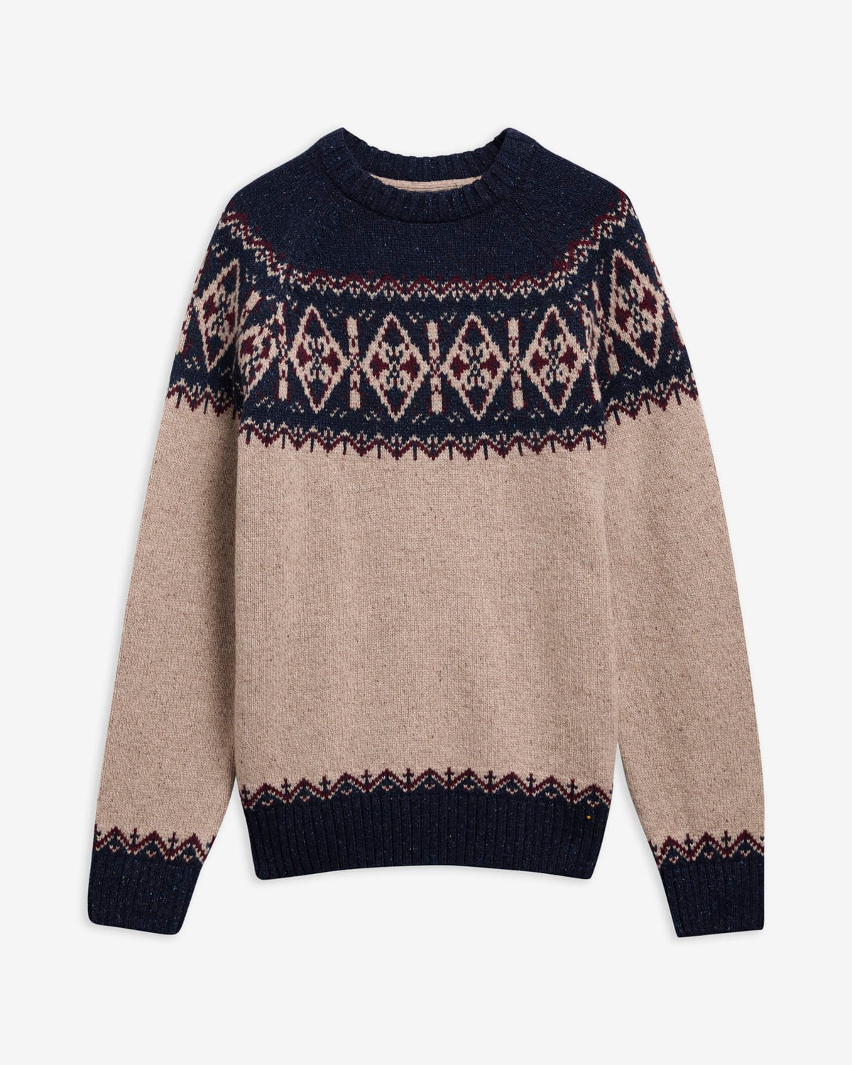 Barbour Sweaters Tisbury Fair Isle Crew Neck Jumper