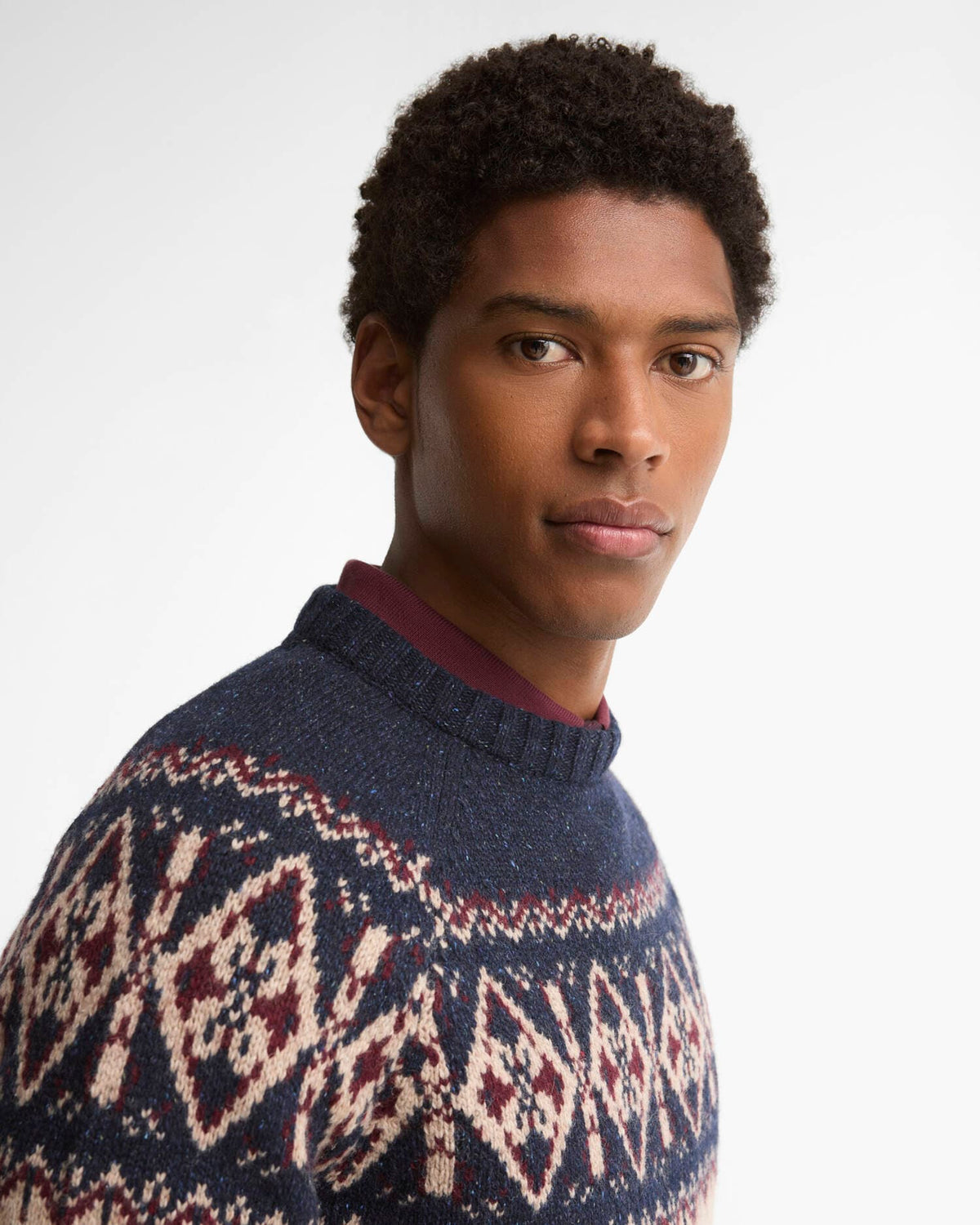 Barbour Sweaters Tisbury Fair Isle Crew Neck Jumper