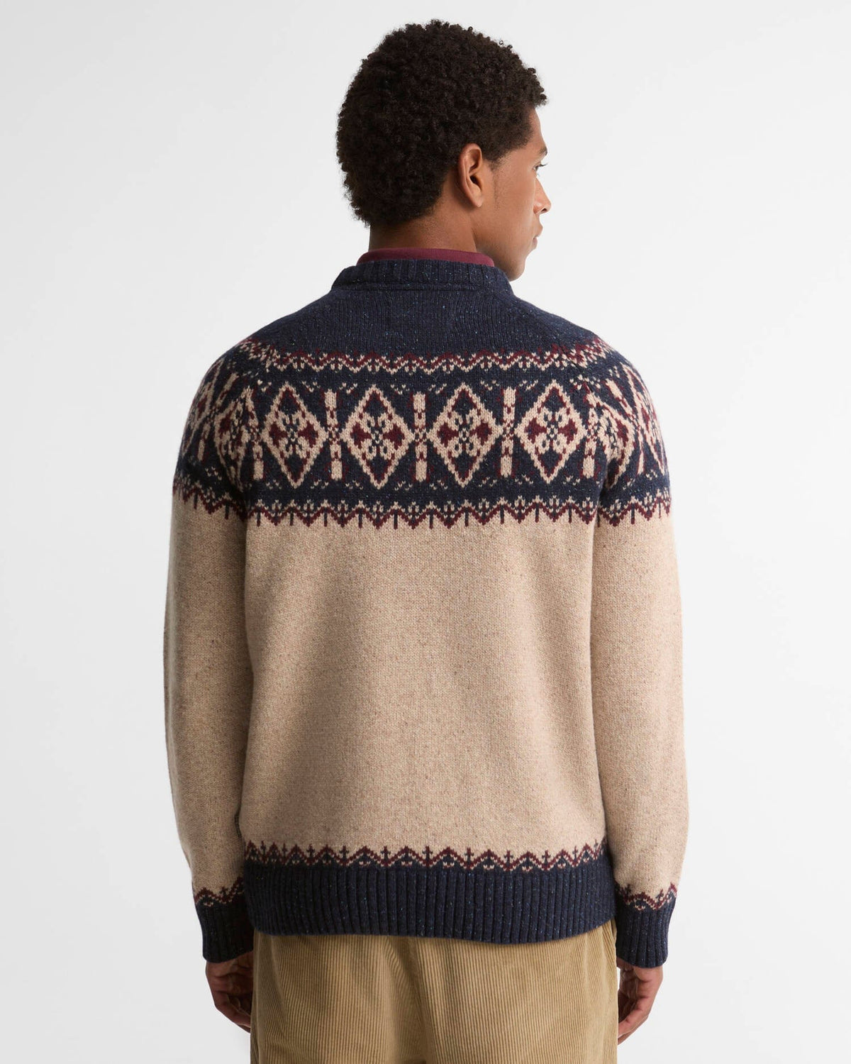 Barbour Sweaters Tisbury Fair Isle Crew Neck Jumper