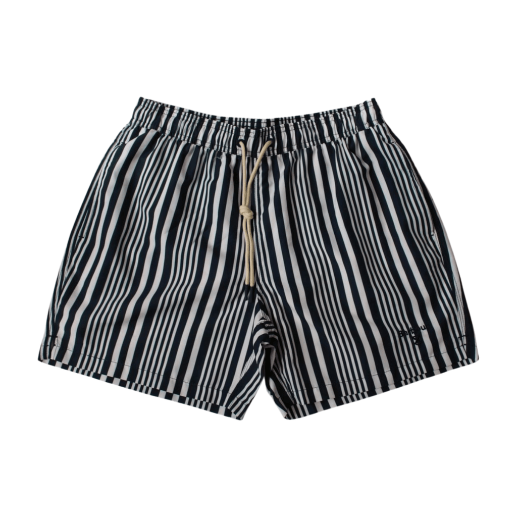 Barbour Swimwear Decklam Striped Swim Shorts - Forest Fog