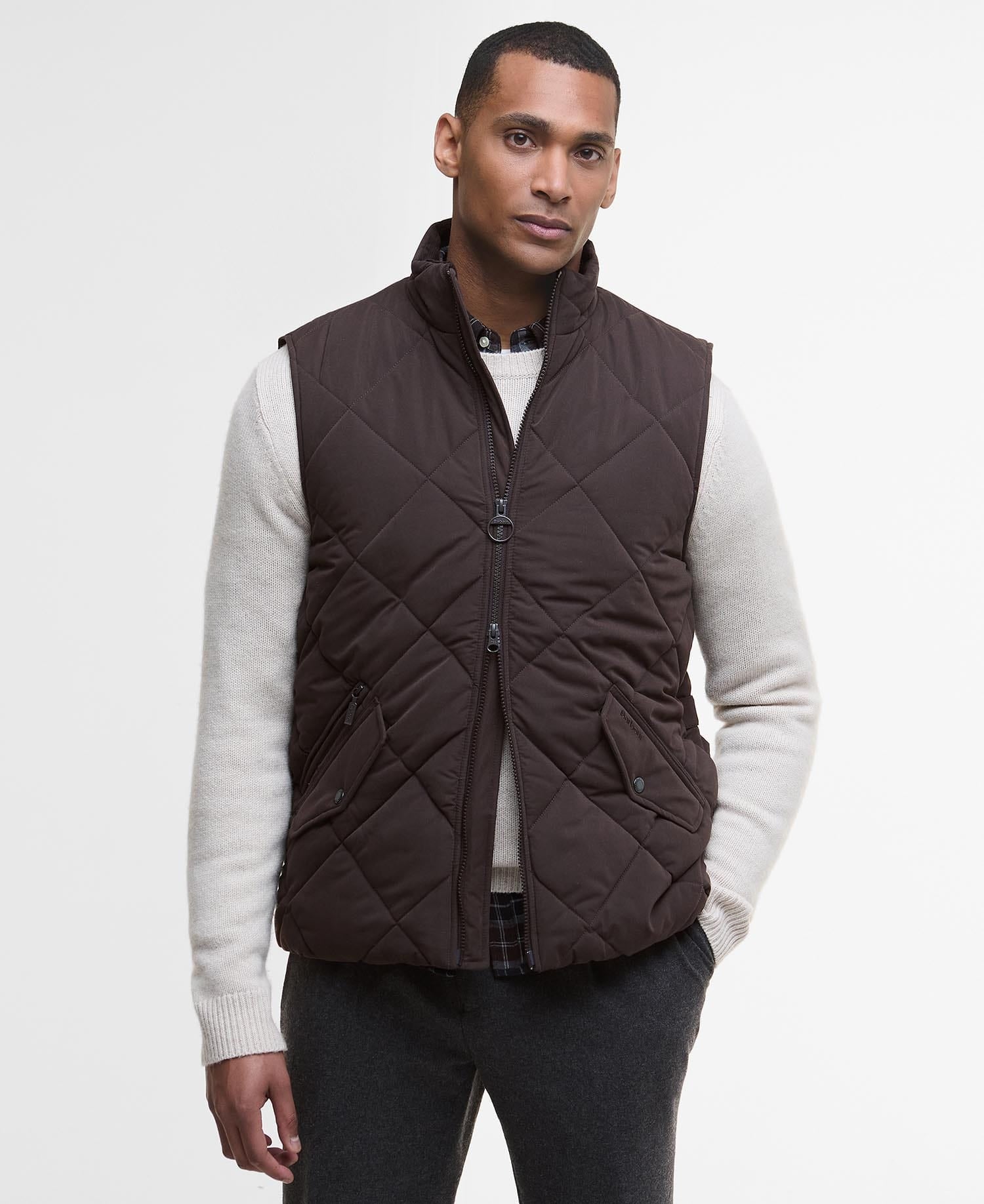Barbour Vest BLACK OAK/MIDNIGHT OAK / S City Chelsea Gilet
