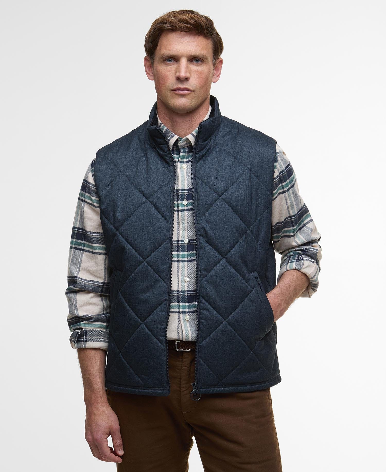 Barbour Vest NAVY / S Winter Finn Gilet