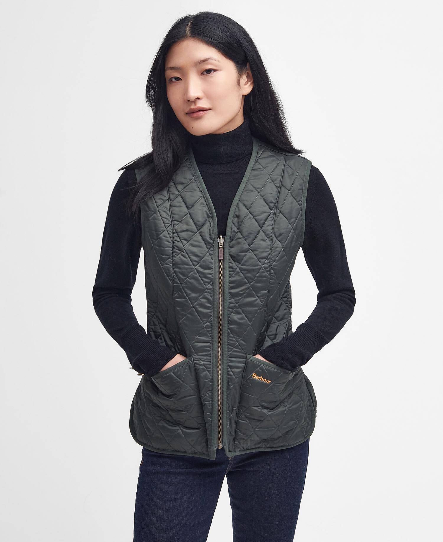 Barbour Vest OLIVE / US2 Fleece Betty Liner