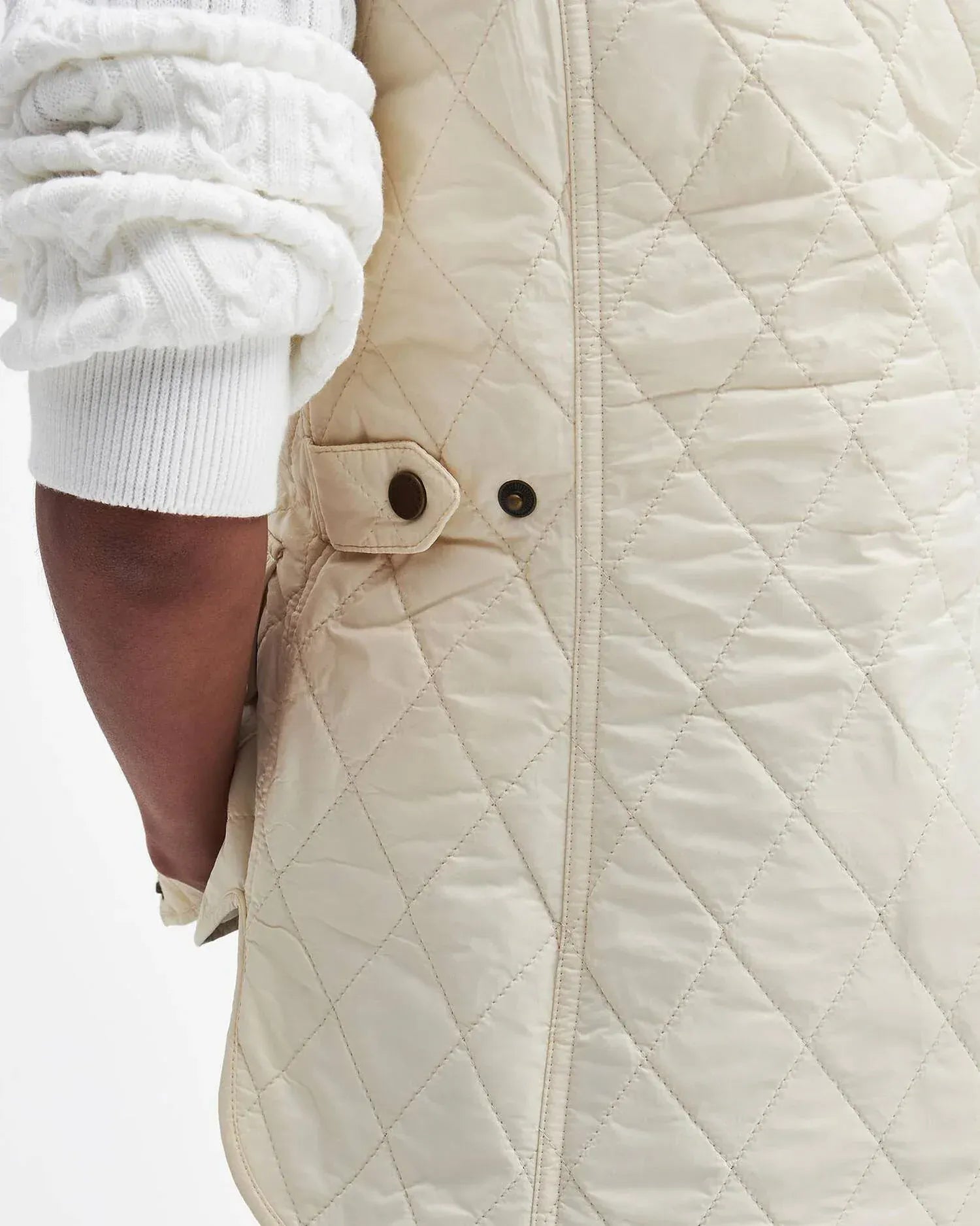 Barbour Vest Otterburn Quilted Gilet in Summer Pearl