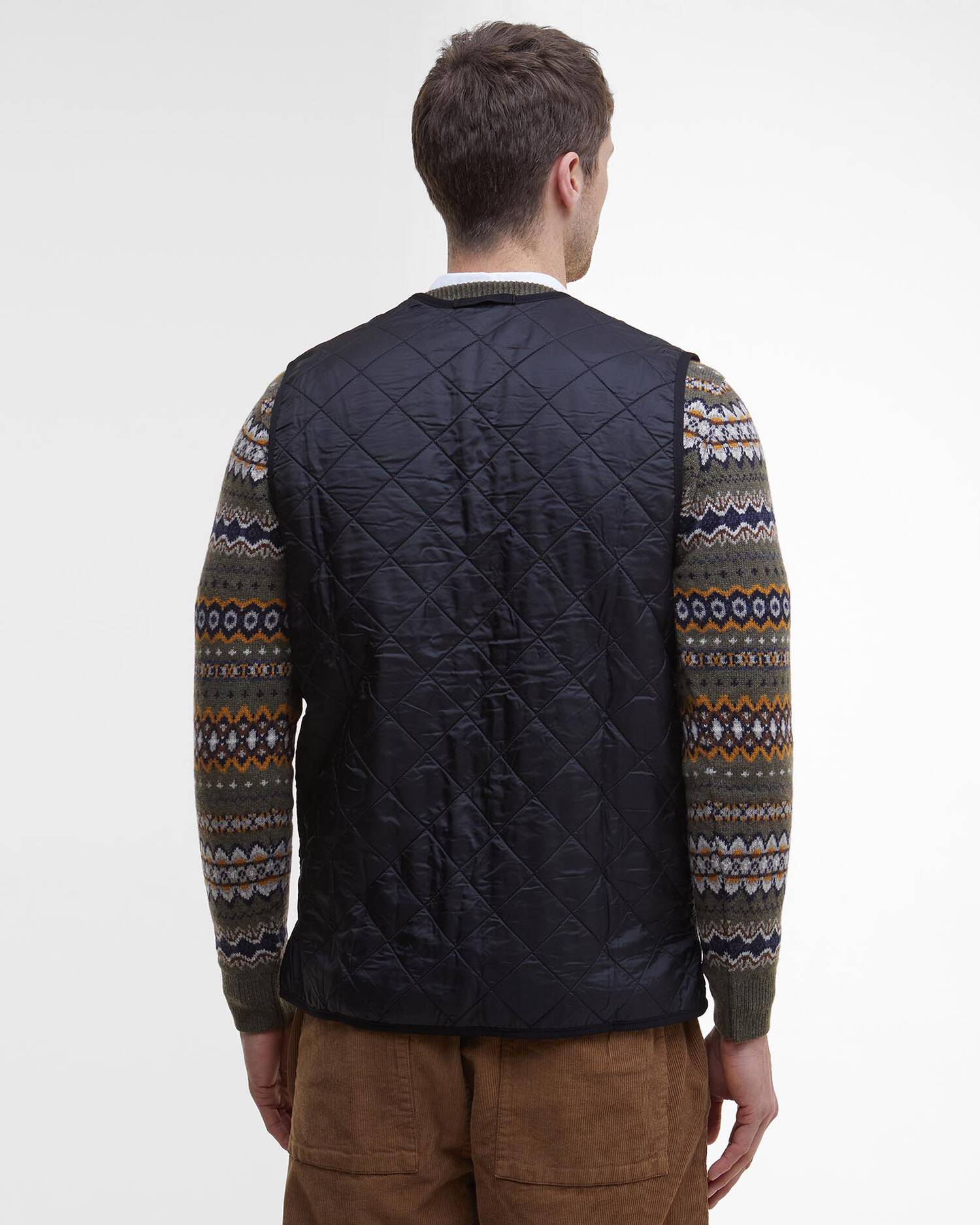 Barbour Vest Polarquilt Zip-In Liner in Classic Black