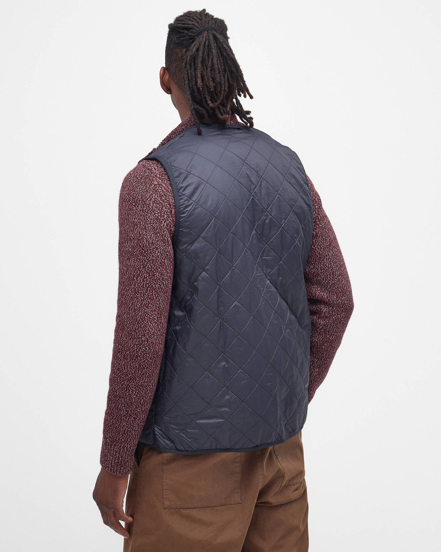 Barbour Vest Polarquilt Zip-In Liner in Classic Navy