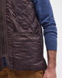 Barbour Vest Polarquilt Zip-In Liner in Dark Brown