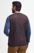 Barbour Vest Polarquilt Zip-In Liner in Dark Brown