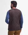 Barbour Vest Polarquilt Zip-In Liner in Dark Brown