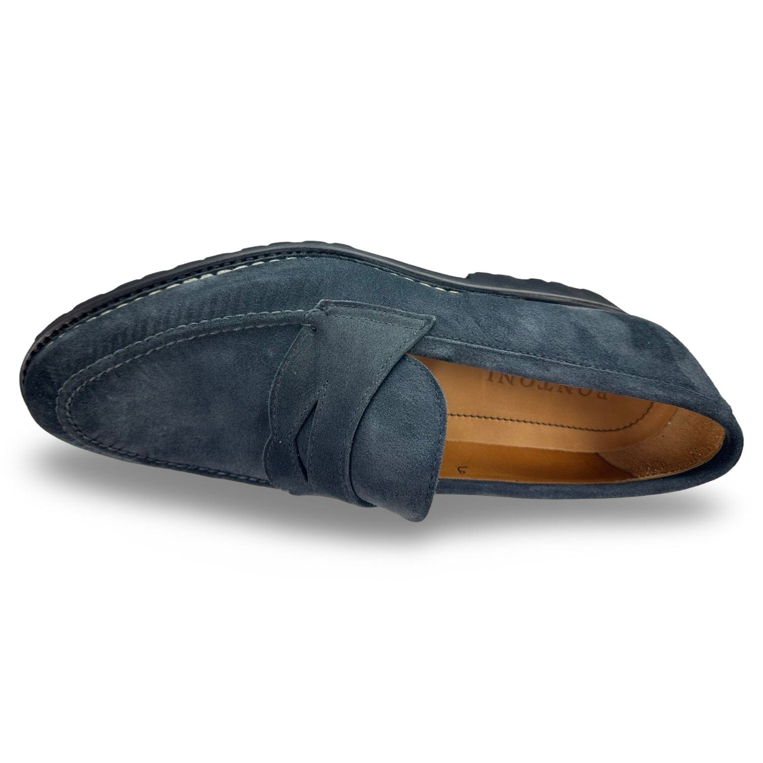 Bontoni Shoes Principe Suede Penny Loafer