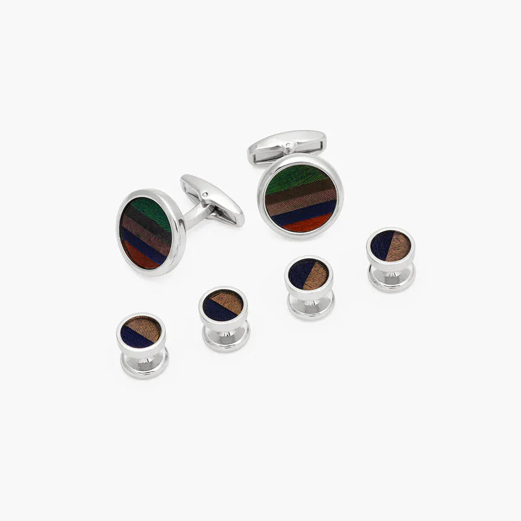 Brackish Cufflinks Captiva Cufflinks and Stud Set