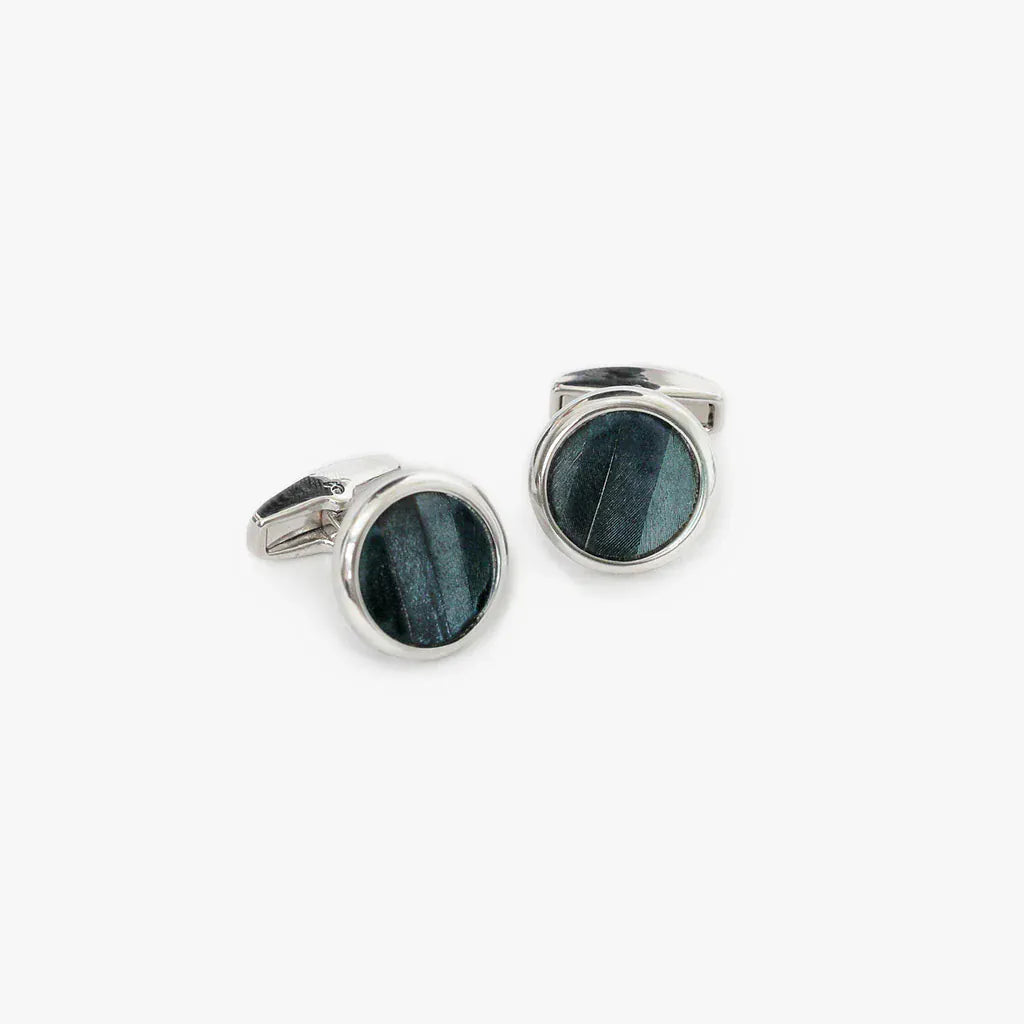 Brackish Cufflinks RHODIUM / OS Sapelo Cufflinks