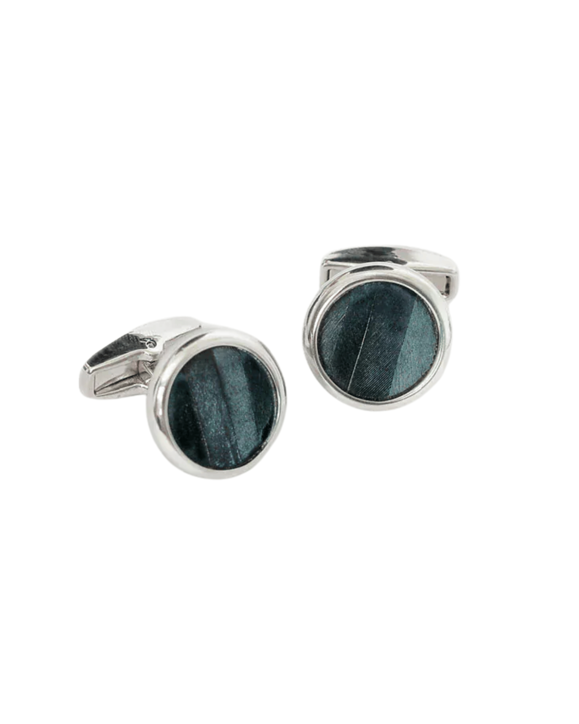 Brackish Cufflinks RHODIUM / OS Sapelo Cufflinks