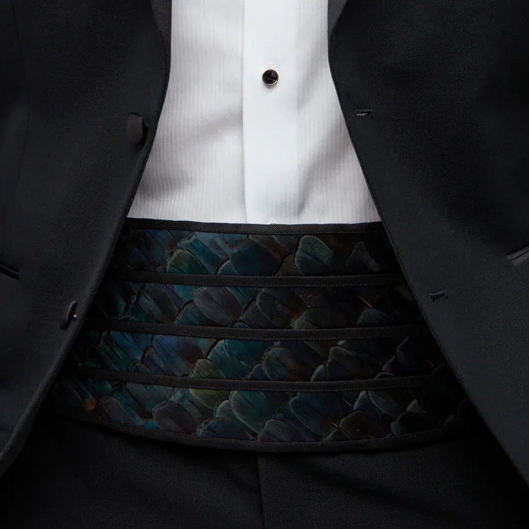 Brackish Cummerbund NA / OS Navy Lady Cummerbund