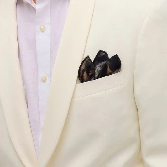 Brackish Formal Accessories Hermitage Silk Pocket Square