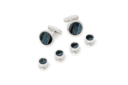 Brackish Formal Accessories Sapelo Cufflinks & Studs Set