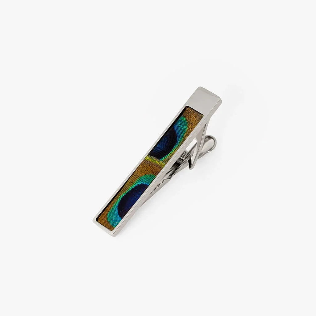 Brackish Lapel Pin Succession Tie Clip Peacock