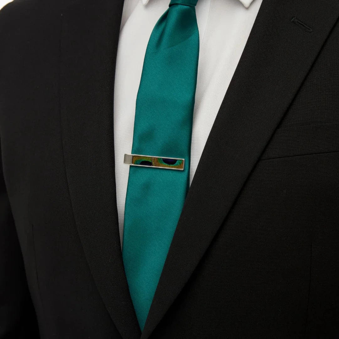 Brackish Lapel Pin Succession Tie Clip Peacock