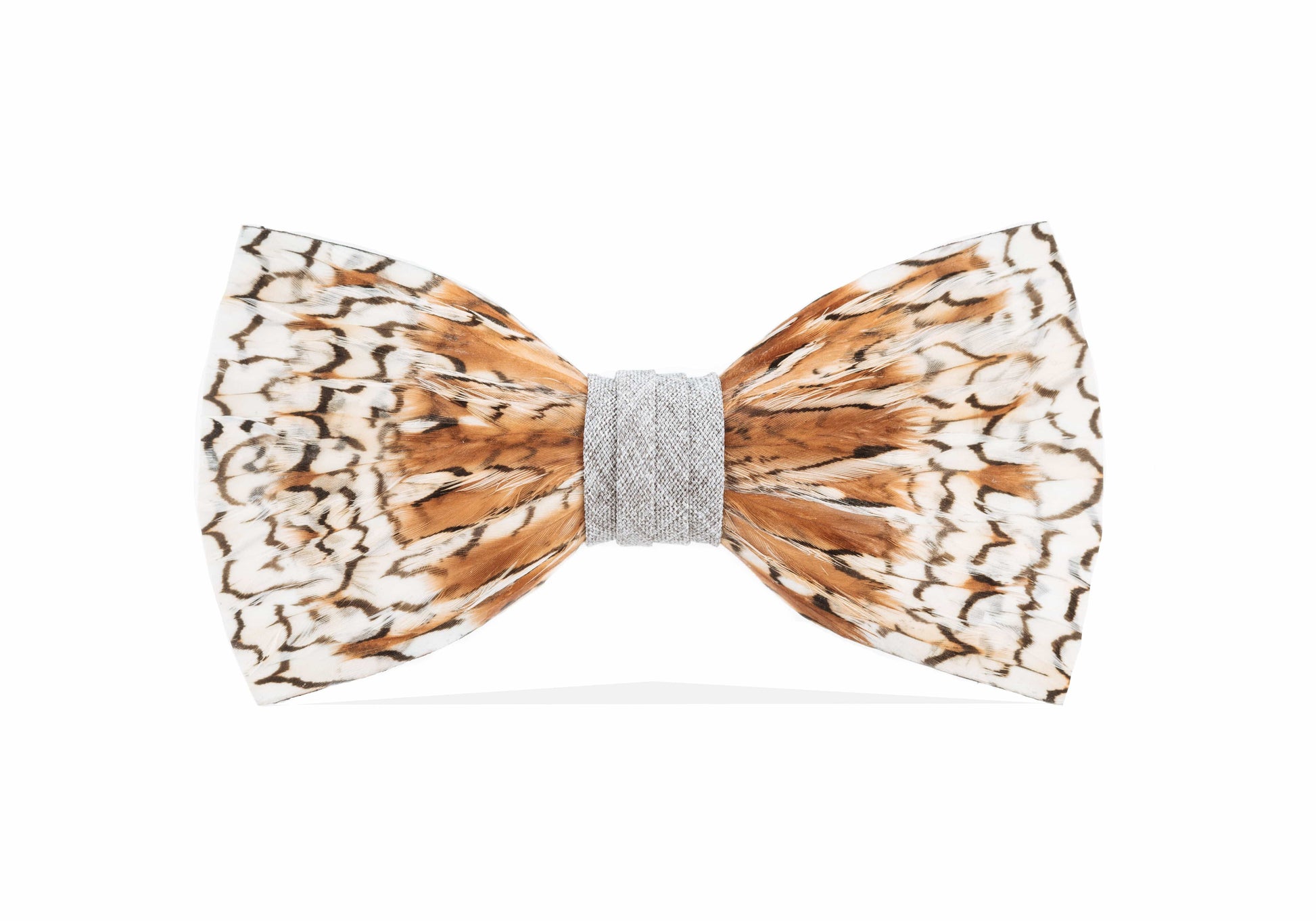 Brackish Neckwear Grey Bobwhite Bow Tie