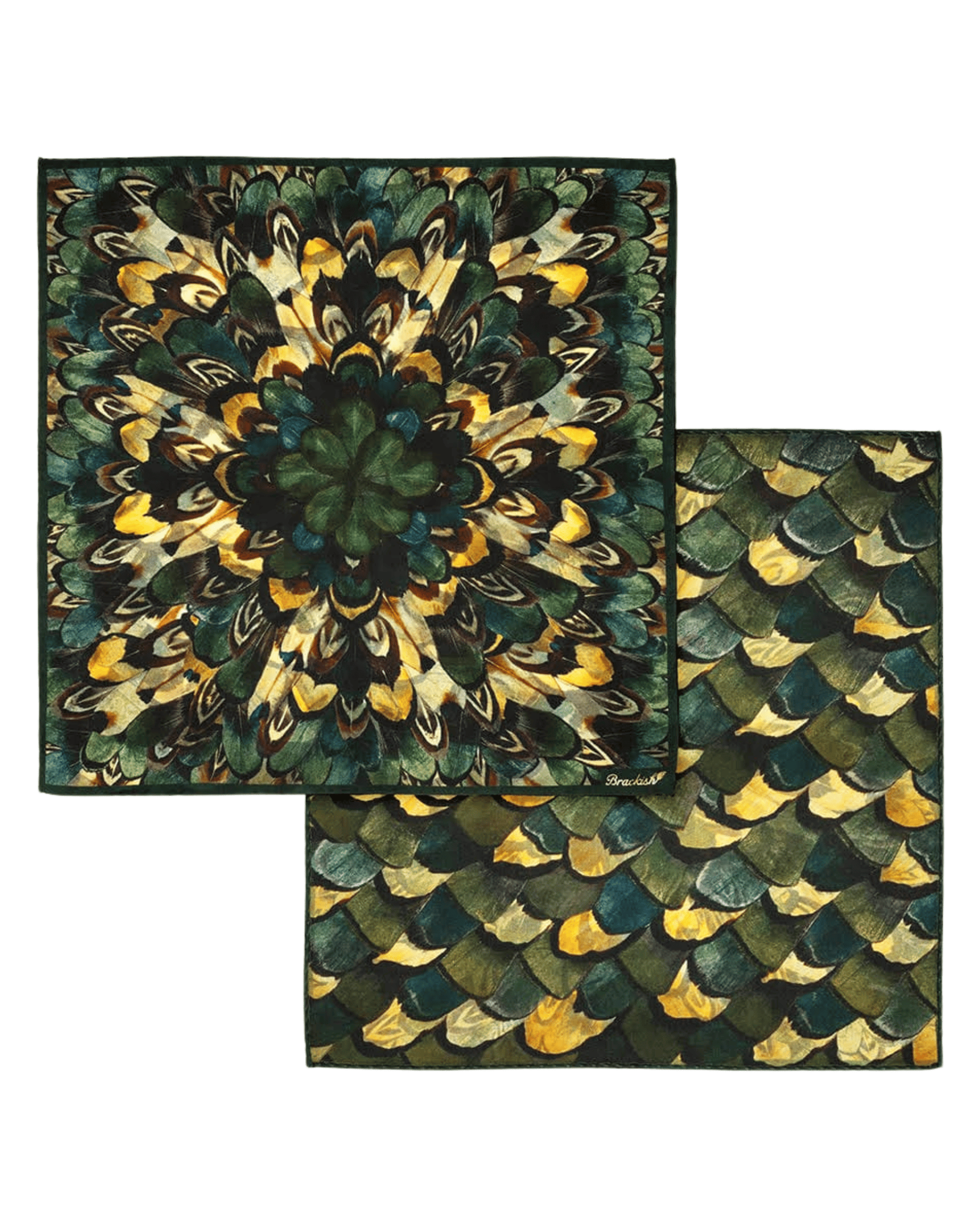 Brackish Pocket Square OS Mast Silk Pocket Square