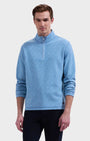 Bugatchi 1/4 Zip Micro Stripe Quarter-Zip Pullover