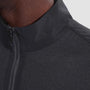 Bugatchi 1/4 Zip Twill-Effect Performance Quarter Zip in Anthracite