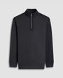 Bugatchi 1/4 Zip Twill-Effect Performance Quarter Zip in Anthracite