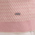 Bugatchi Camp Shirt Honeycomb Short-Sleeve Sweater in Dusty Pink