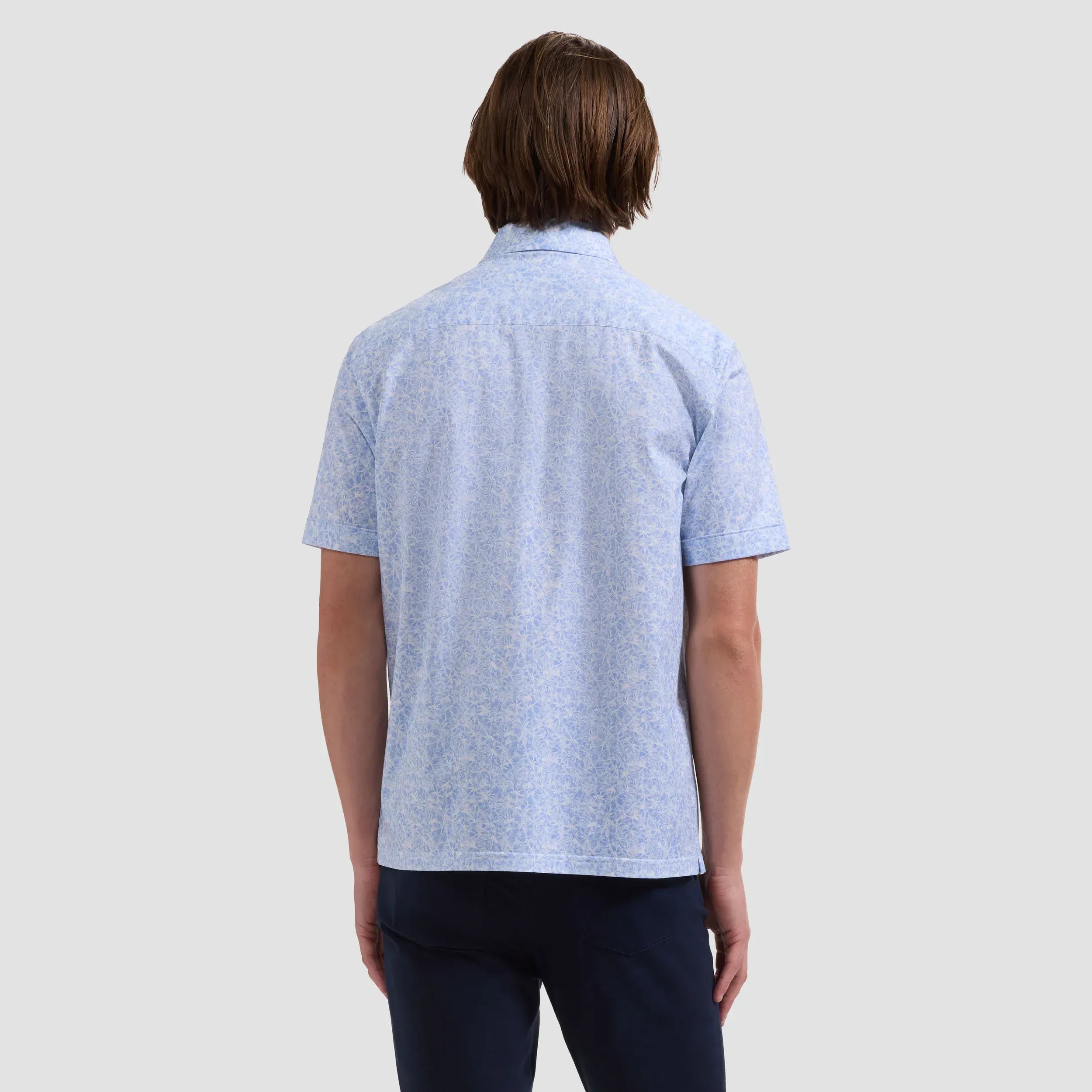 Bugatchi Camp Shirt Milo OoohCotton® Floral Short-Sleeve Shirt