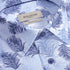 Bugatchi Camp Shirt Orson Leaf Print Shirt in Hazy Blue