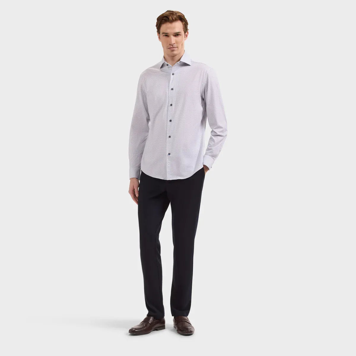 Bugatchi Dress Shirts Devon OoohCotton® Wine Glass Shirt