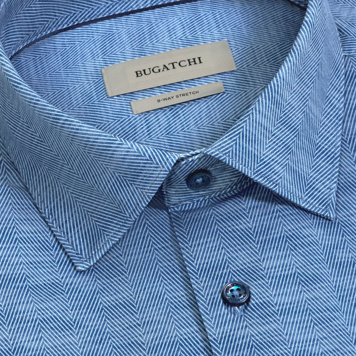 Bugatchi Dress Shirts James OoohCotton® Herringbone Shirt