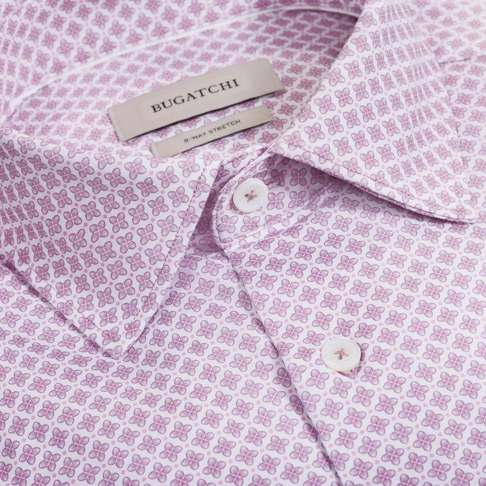Bugatchi Dress Shirts James OoohCotton® Micro Floral Shirt