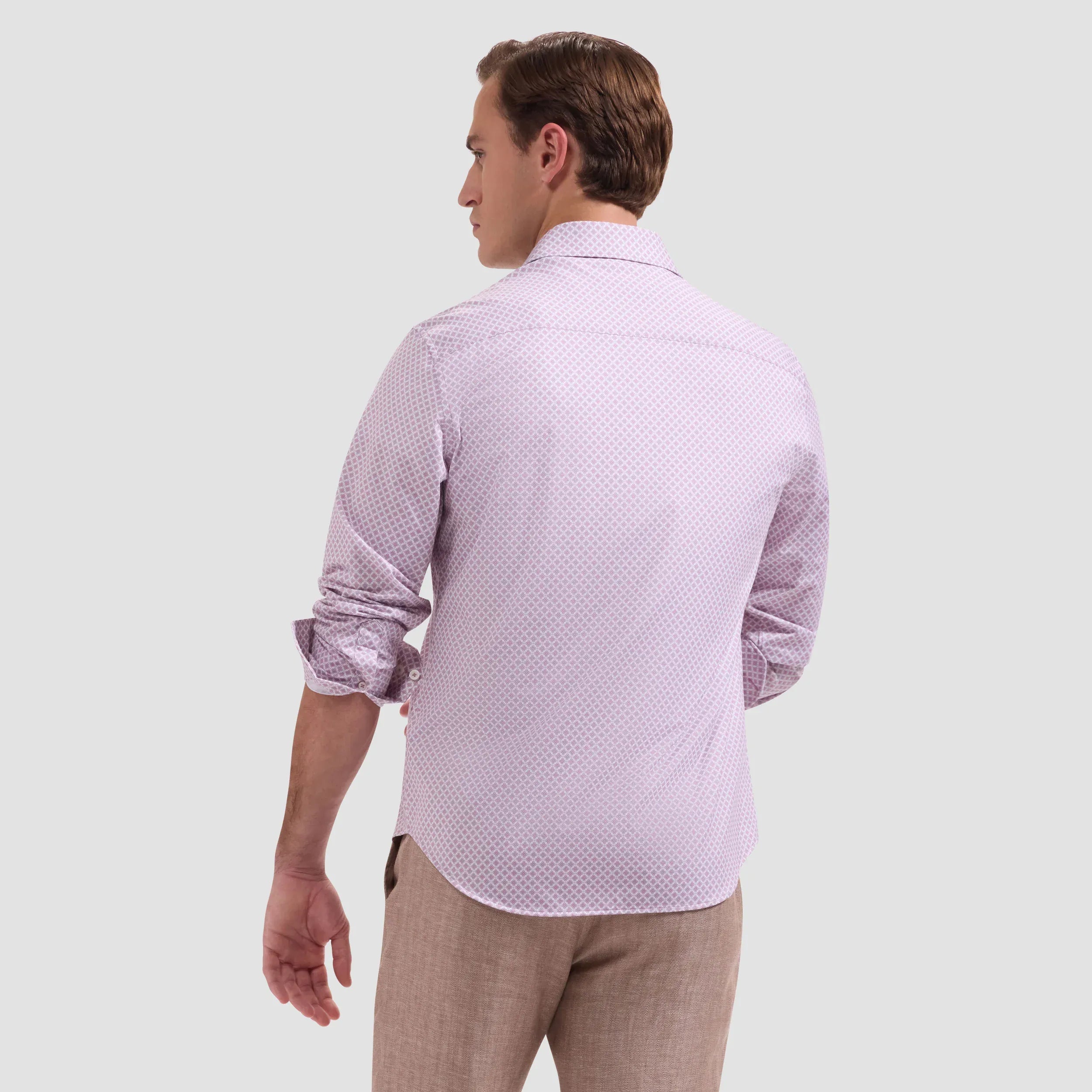 Bugatchi Dress Shirts James OoohCotton® Micro Floral Shirt