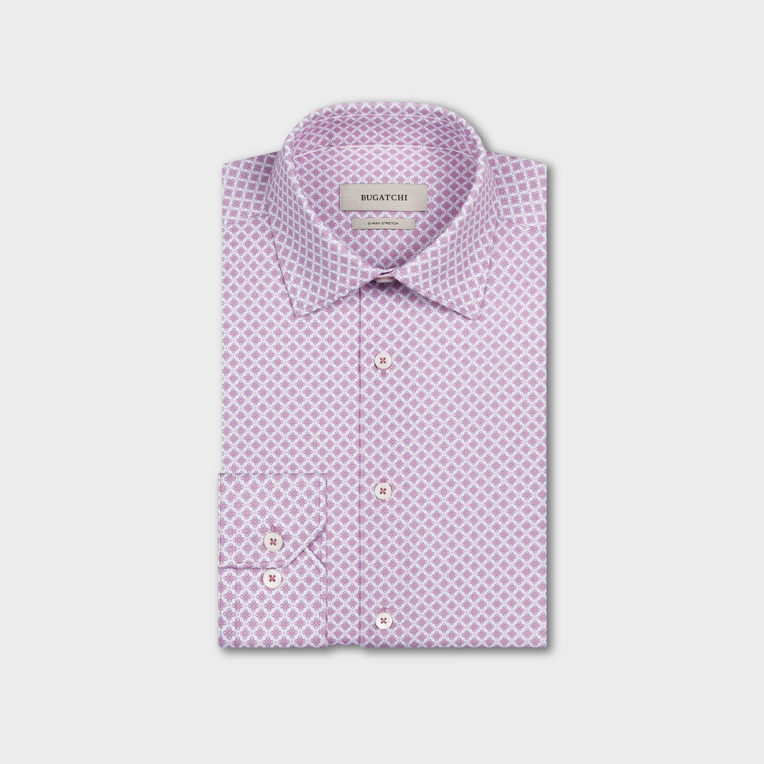 Bugatchi Dress Shirts James OoohCotton® Micro Floral Shirt