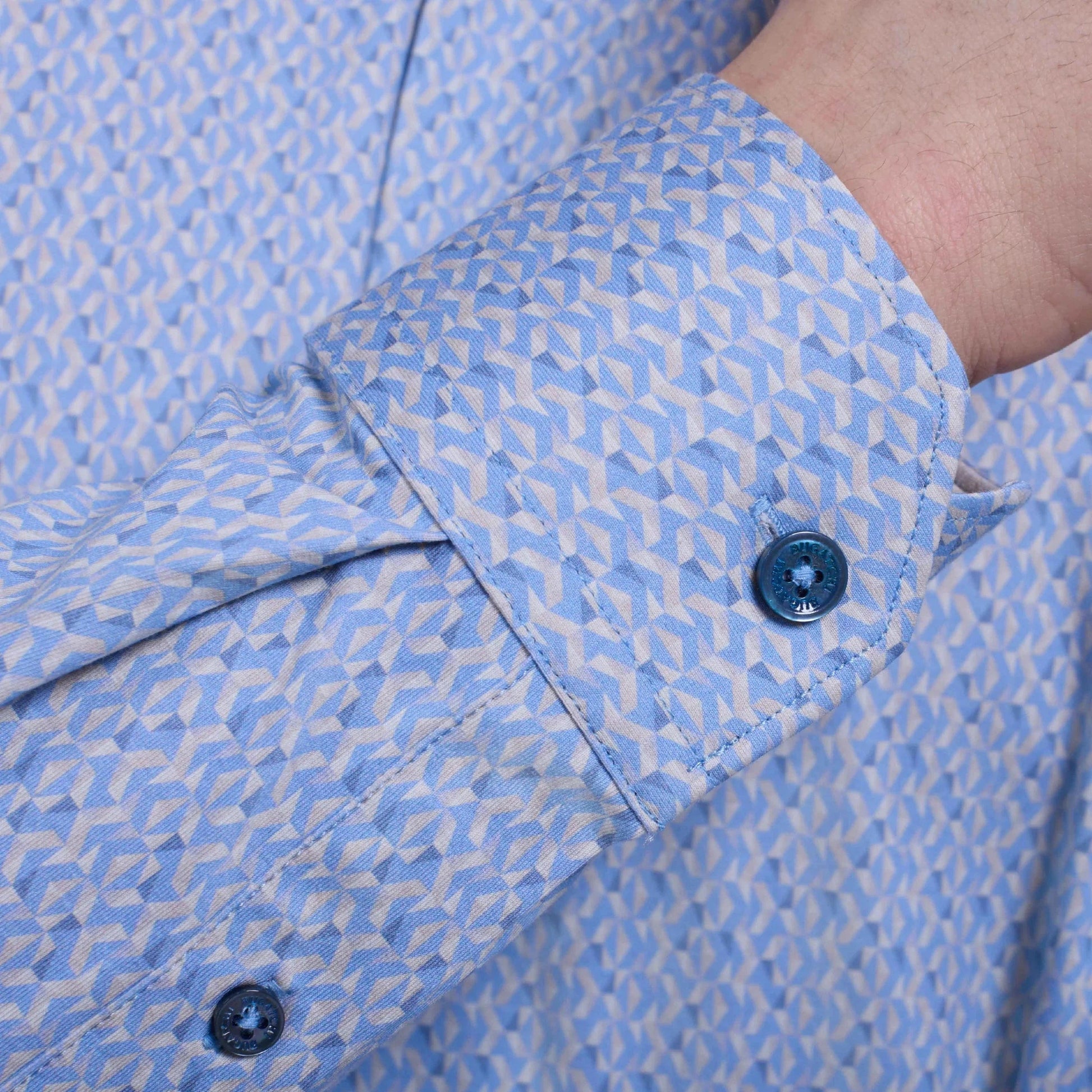 Bugatchi Dress Shirts Jimmy Double-Sided Geometric & Solid OoohCotton® Shirt