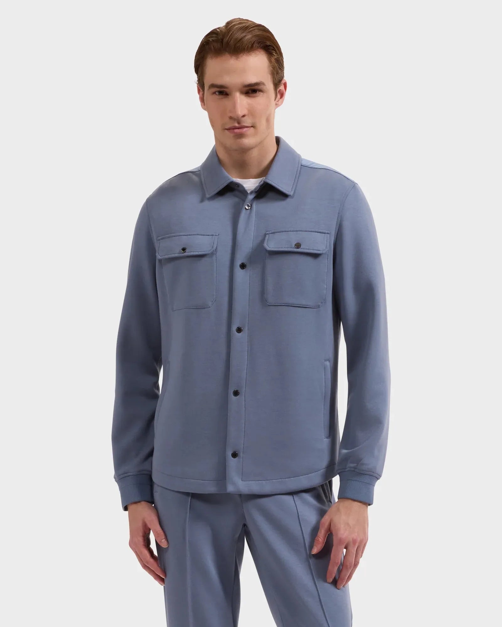 Bugatchi Flannels & Overshirts Knit Shirt Jacket