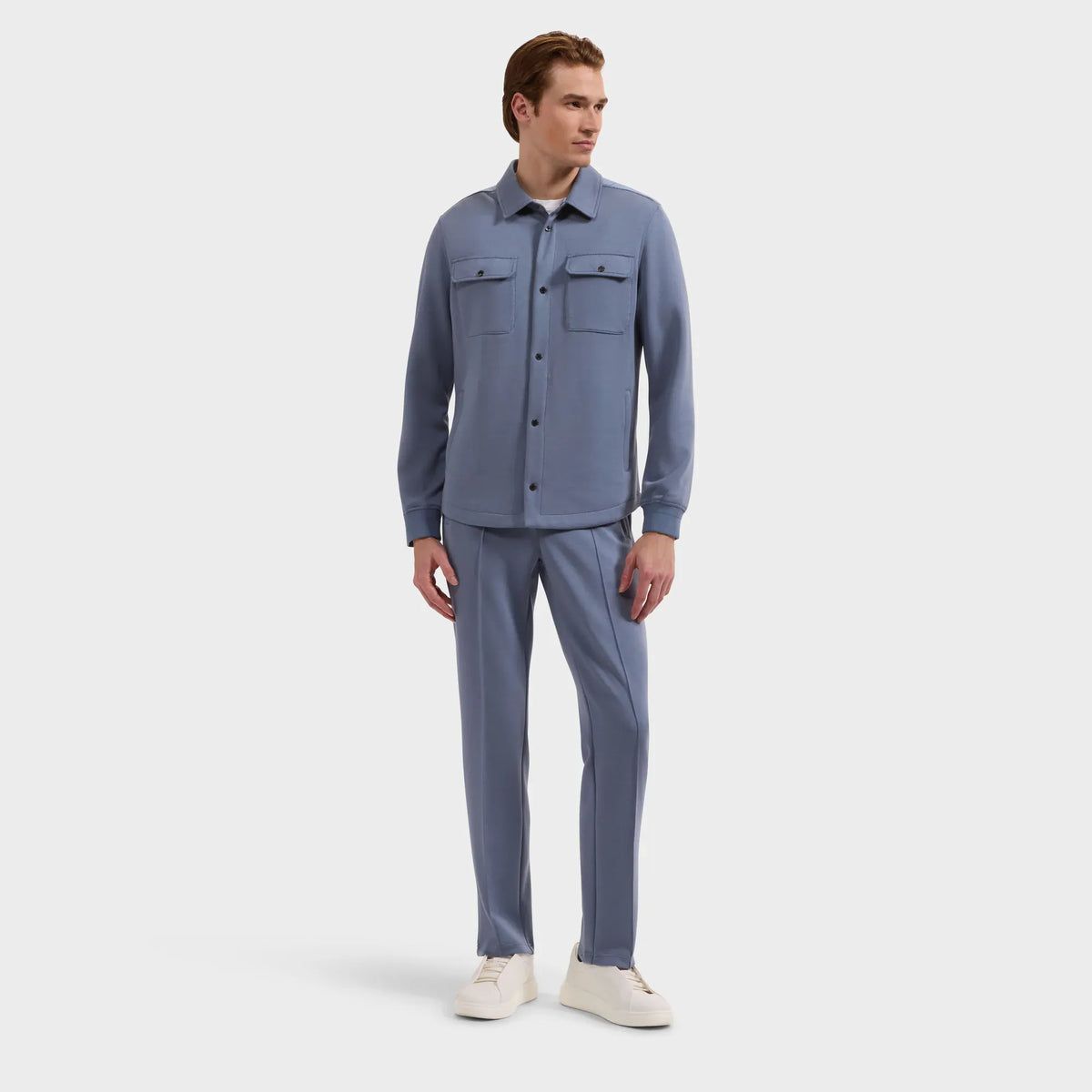 Bugatchi Flannels & Overshirts Knit Shirt Jacket