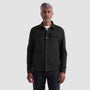 Bugatchi Flannels & Overshirts Soft Touch Performance Melange Knit Shirt in Black