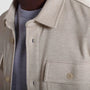 Bugatchi Flannels & Overshirts Twill-Effect Knit Overshirt