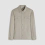 Bugatchi Flannels & Overshirts Twill-Effect Knit Overshirt