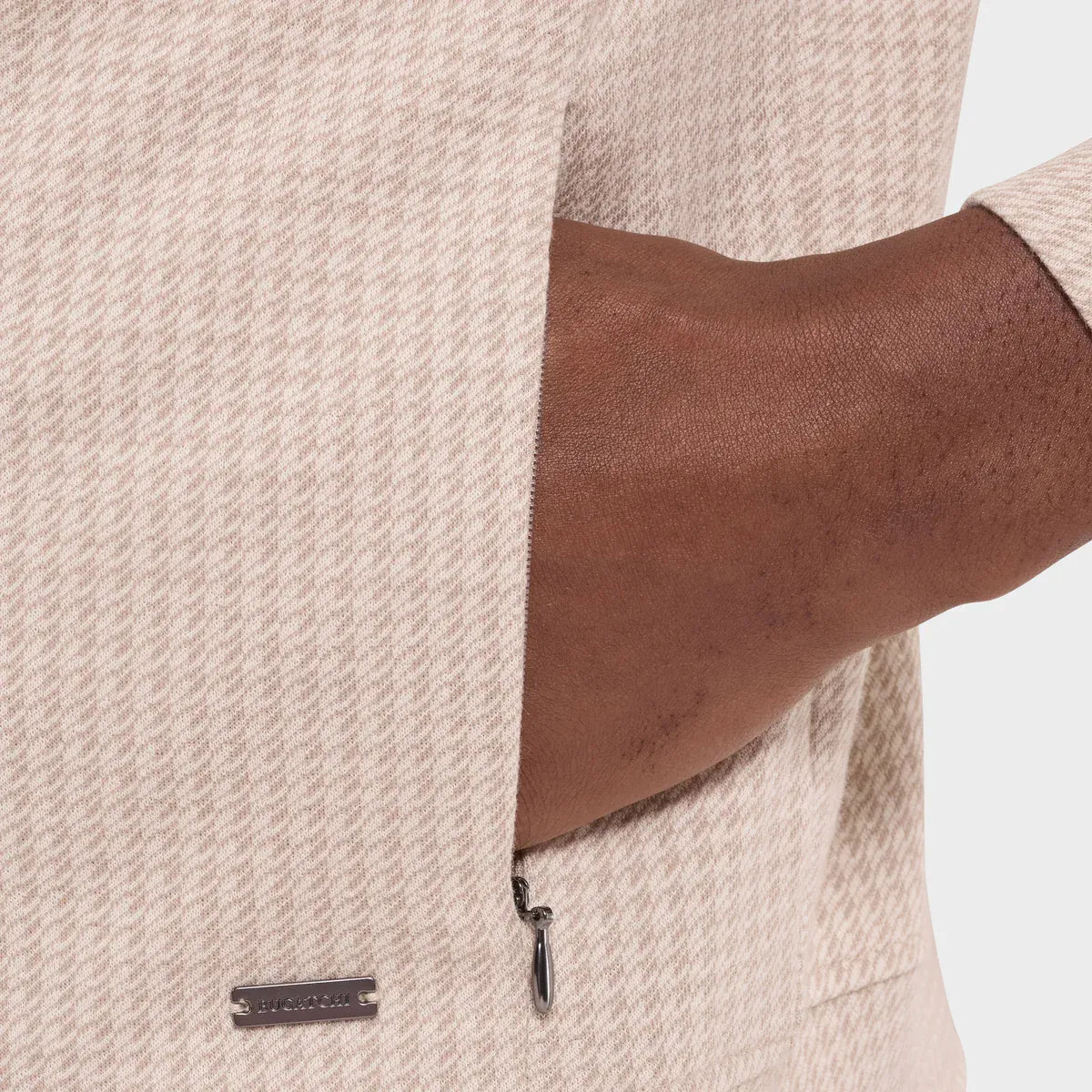 Bugatchi Jackets Houndstooth Zip Jacket