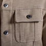 Bugatchi Outerwear Twill-Effect Knit Trucker Jacket