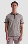 Bugatchi Polos 217 / S Pin Check Quarter Zip Polo